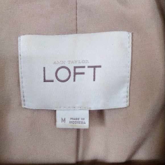 Ann Taylor LOFT Houndstooth Wool Pea Coat - Picture 4 of 5